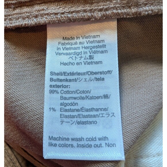 J Crew Jeans 770 Straight Corduroy Size 34X32 Beige Pants Pockets Men's - Picture 8 of 10